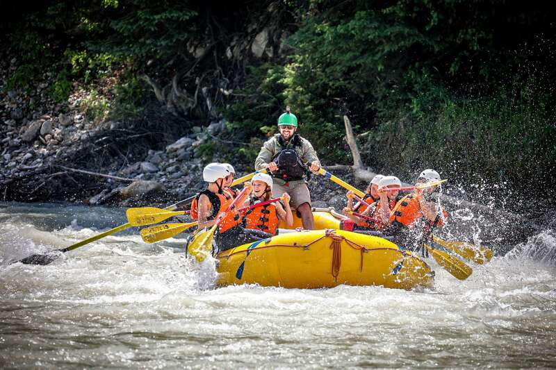 Golden, BC: Kicking Horse River Family Rafting with Lunch - The 25-minute ride to the Kicking Horse River