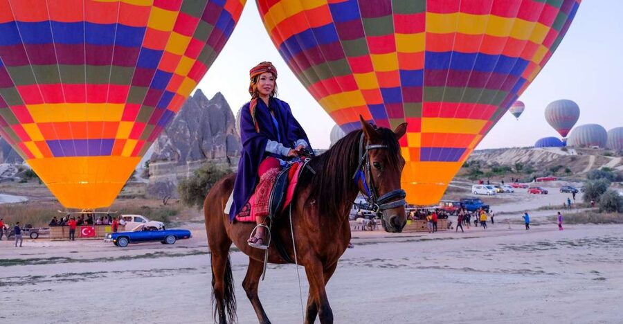 Goreme: Sunrise Horse Riding Excursion - Riding toward Red and Rose Valleys