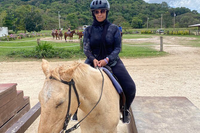 Great River Rafting Limestone Foot Massage and Horseback Rides From Montego Bay - Riding bareback into the Caribbean Sea