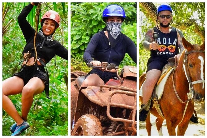 Half-Day Horseback Riding and Extreme Adventure Cancun Tour - The treetop course offers six lines and three bridges