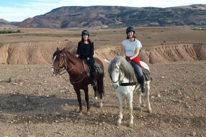 Horse back riding near Agafay desert and 2 Atlas Mountain valleys discovery - Is $187.93 a fair price?