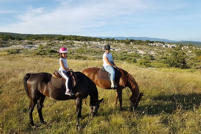 Horse ride in Haute Provence Luberon and Forcalquier - Riding toward the heights of Forcalquier or the Luberon
