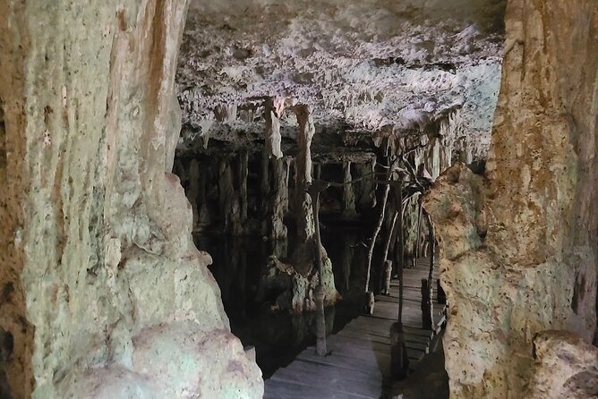 Horse Ride to Cenote Mil Columnas - Inside the cave at Cenote Mil Columnas