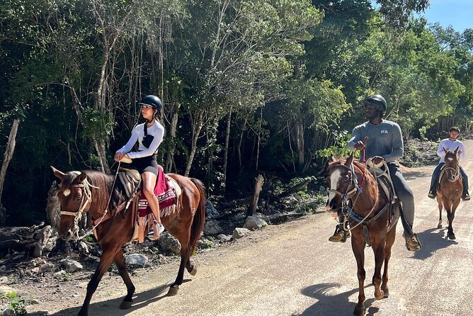 Horse Ride to Cenote Mil Columnas - The ride from CDN Tours near Cenote Dos Ojos