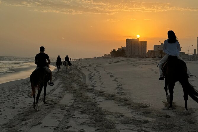 Horse riding by the beach Salalah - Riding beside the waves for roughly two hours