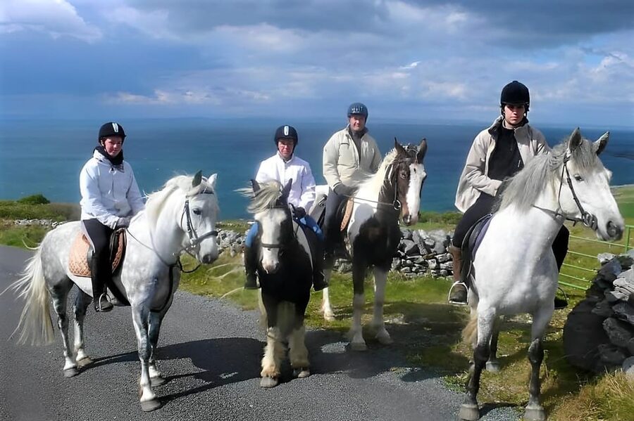Horse riding the mountain trail. Clare. Guided, 2 hours - Setting out from the family-run stable
