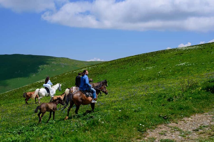 Horseback Adventure in Armenia’s Highland Pastures - Getting comfortable with your horse in Semyonovka