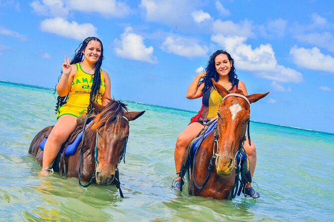 Horseback Ride and Swim Experience Montego with Transportation - Learning the rhythm of a calm horse
