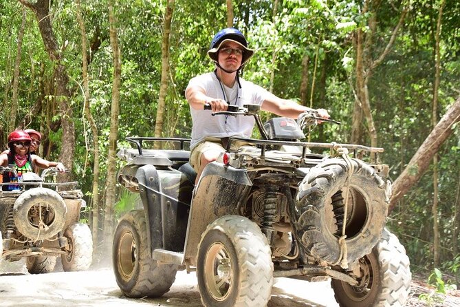 Horseback Ride, ATVs (Single), Cenote & Ziplines! Adrenaline & Nature Experience - Rattling through the jungle on a single ATV
