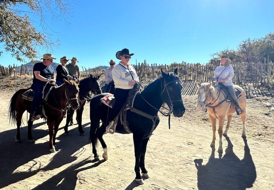 Horseback Ride thru Joshua Tree Forest with Buffalo & Lunch - The van ride from Las Vegas and other pickup points