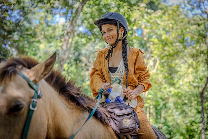 Horseback Ride to Xunantunich Maya Ruins - Crossing the Mopan River by hand ferry