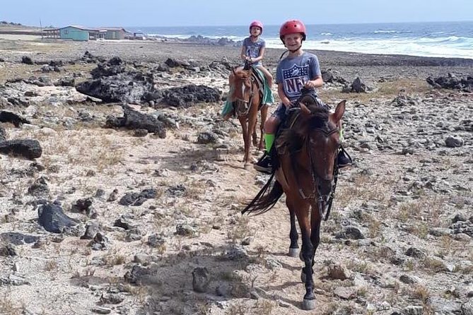 Horseback Riding 2 Hr SUNSET , Rock formation & North Coast Ride - The hilltop sunset stop