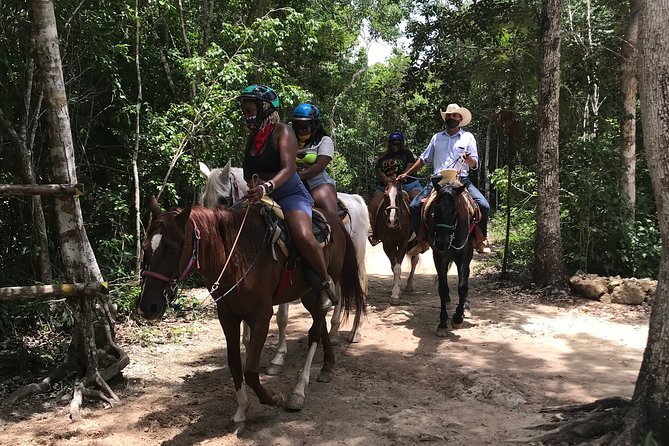 Horseback riding and ATV in the jungle, Ziplines, Cenote & Lunch - Four activities, one Mayan jungle park