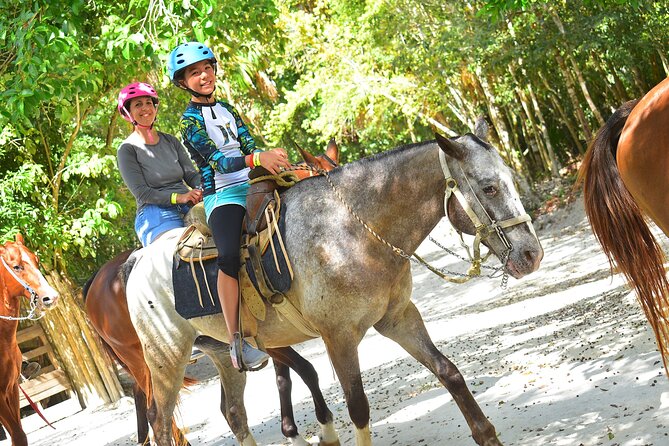 Horseback riding and ATV in the jungle, Ziplines, Cenote & Lunch - Zip lines above the trees