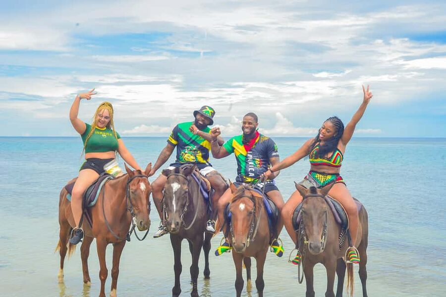 Horseback Riding and Dunn's River Falls Combo Tour - Meeting your horse and learning the basics