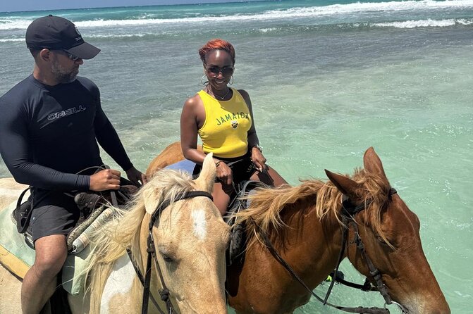Horseback Riding and Swim Experience - Riding into the sea at St Ann’s Bay