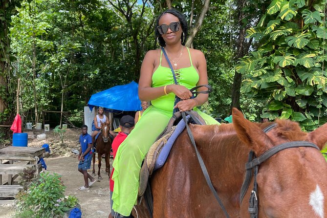 Horseback Riding and Swimming then Dunn's River Falls - Riding Into the Sea Is the Photo Moment