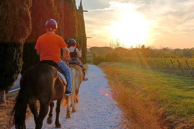 Horseback riding at sunset 1 hour at the Certosa di Pisa - The included photos are a real bonus
