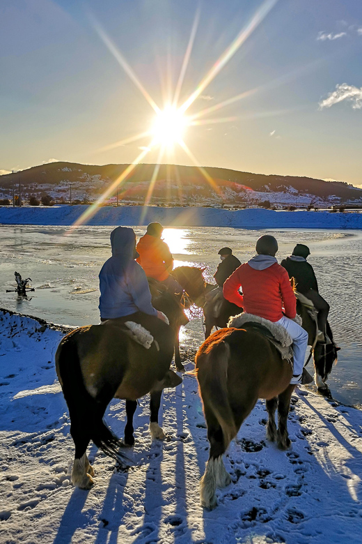 Horseback Riding near Strait of Magellan - The viewpoint across the Strait of Magellan
