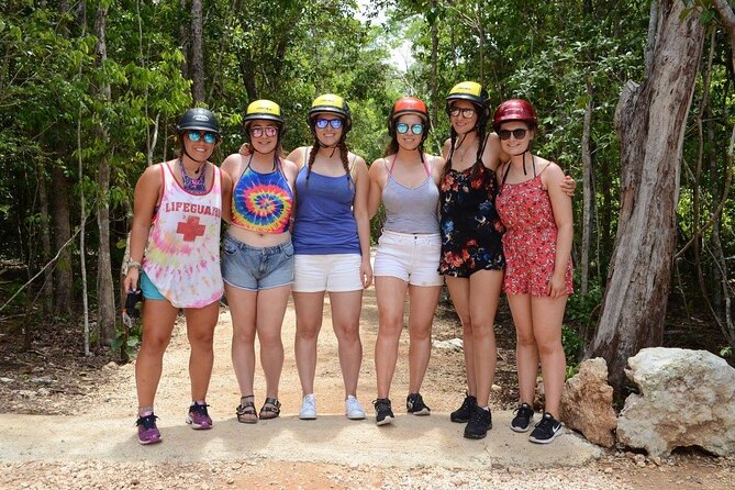 Horseback riding Tour with ATV circuit, ziplines and Cenote - Horseback riding through the jungle