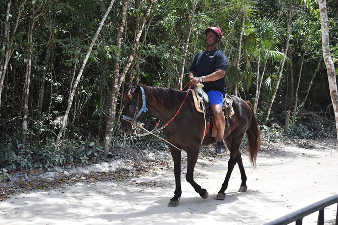 Horseback riding Tour with ATV circuit, ziplines and Cenote - ATV riding, with a single or shared machine