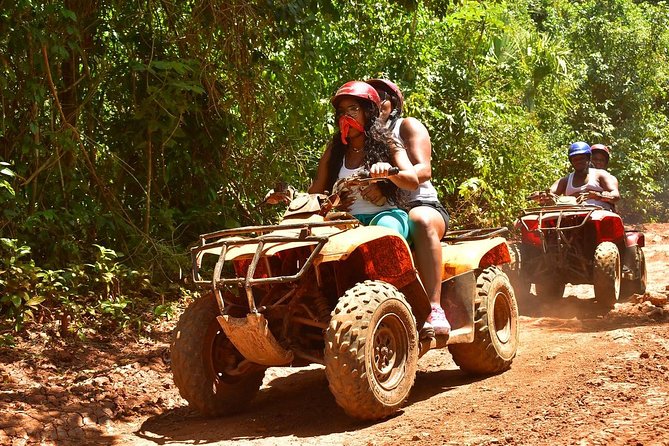 Horseback riding with ATV, zip lines and cenote, lunch and transfer - The ATV circuit is bumpy by design