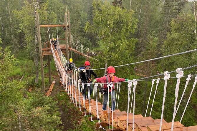 Horseback & Zipline Adventure in Alaska Mountains includes Lunch - Six tandem lines across Wolverine Canyon