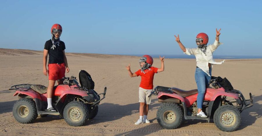Hurghada: Quad Bike Safari, Camel Horse Ride, Dinner & Shows - Horse and camel rides at sunset