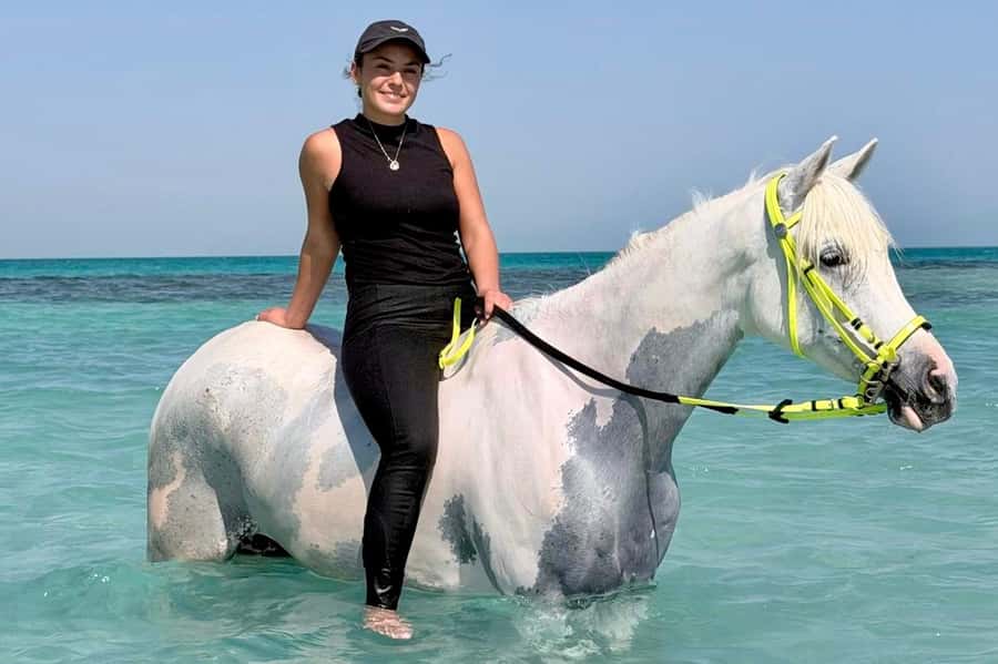 Hurghada: Sea & Desert Horse Riding tour/w Swimming&Transfer - Guides, safety, and photographs