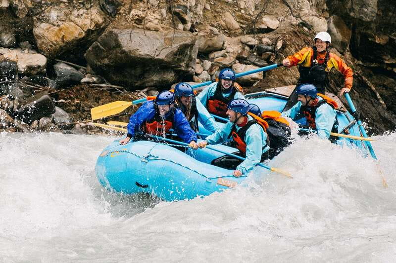 Kicking Horse River: Whitewater Rafting Experience - Returning to the base after the final rapid