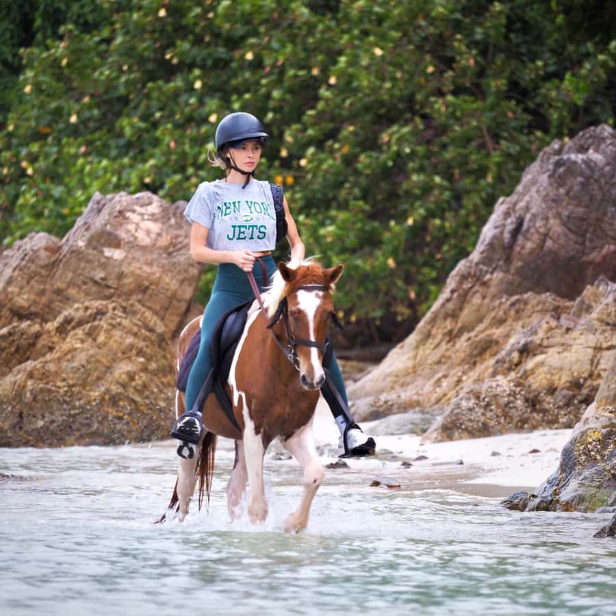 Koh Samui Horse Riding & Beach Trails - Tropical gardens first, beach second