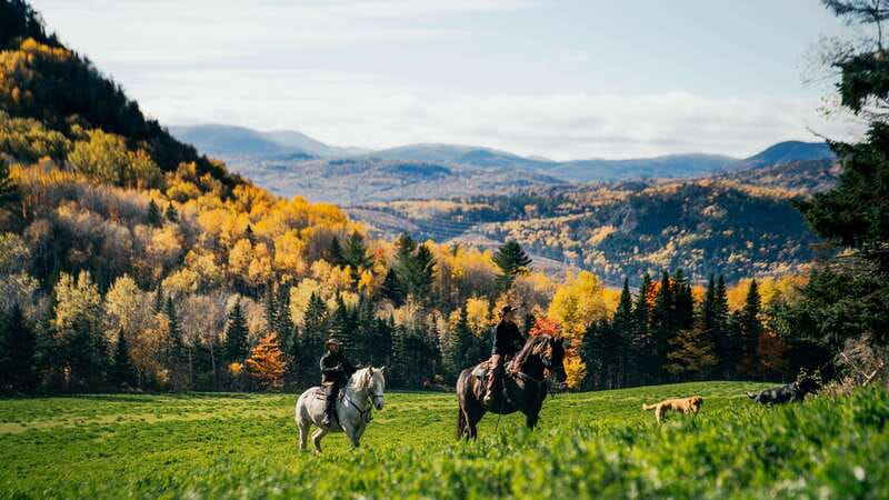 La Bleuetière: A charming introduction to horseback riding - Getting fitted with safety equipment