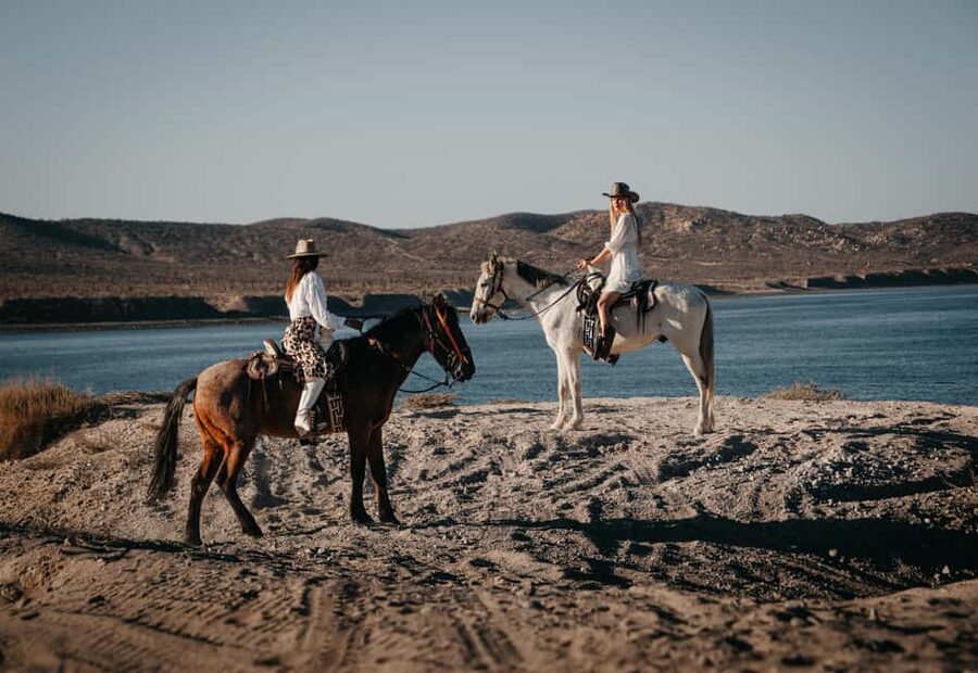 La Paz: Scenic Beach Horseback Ride - Desert trails with the coast ahead