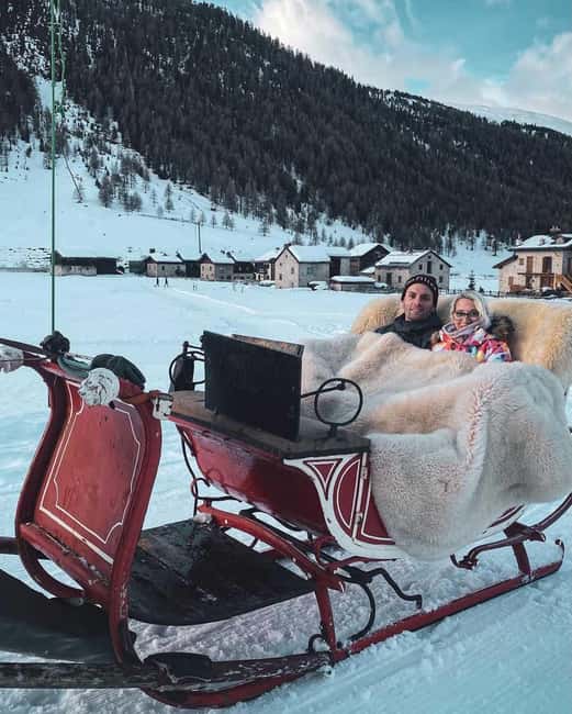 Livigno: Horse-Drawn Sleigh Ride with Blankets - A quiet ride behind Nancy