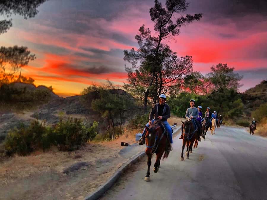 Los Angeles: Evening 2-Hour Hollywood Horseback Riding Tour - What the first part of the ride feels like