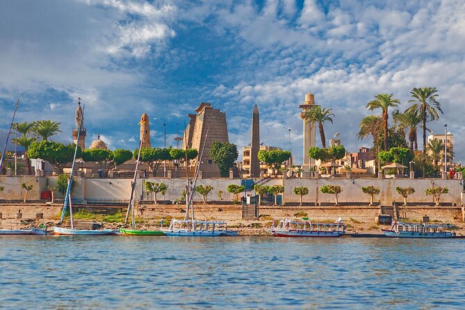 Luxor City Tour By Horse Carriage - Passing Luxor Temple by carriage