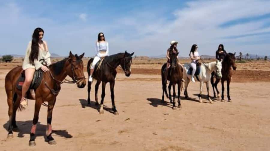 Marrakech: Desert and Palmeraie Horse Riding Tour & Transfer - Riding through palms, fields, and villages