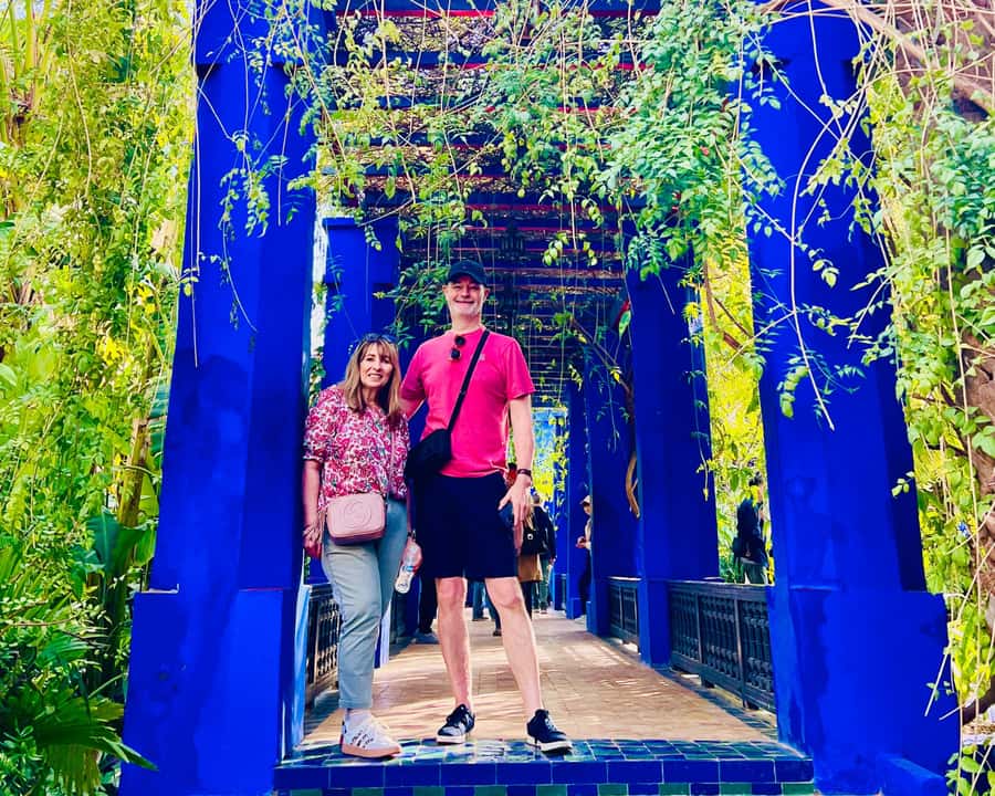 Marrakech: Majorelle & Menara Garden Tour and Carriage Ride - Majorelle Garden: cobalt blue, cactus, and design