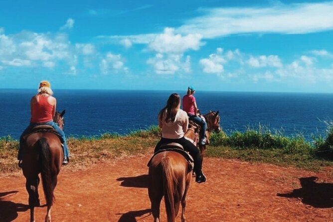 Maui Horseback Adventure at Circle M Ranch With Real Cowboys - Riding through pasture and down toward Waihee Valley