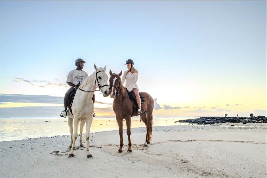 Mauritius: Horseback riding on the beach - Starting at the Sanctuary Before Belle Mare Beach