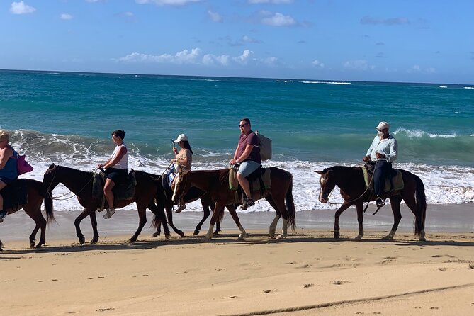 Miches Beach Horseback Riding - Heat, horses, and comfort