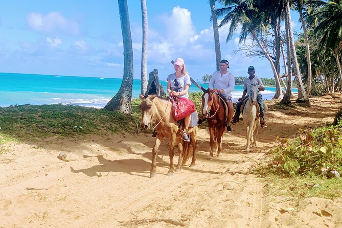 Miches Beach Horseback Riding - Riding toward Playa Limón