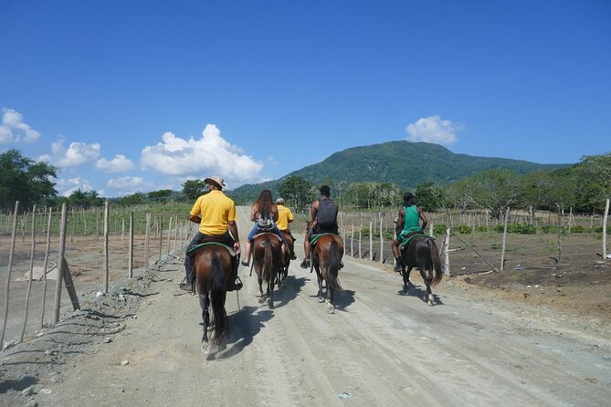 mountain horse back riding - Heading into the hills above Puerto Plata