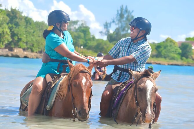 Negril 45-minute Guided Horseback Ride and Swim - From rural villages to beach and sea