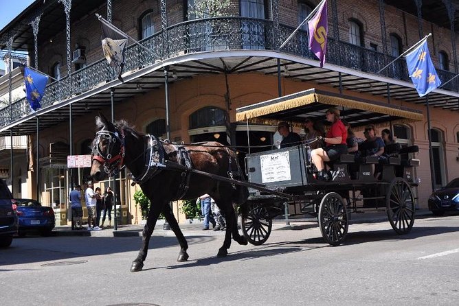 New Orleans French Quarter and More Carriage Ride - French Market and the Mississippi River side