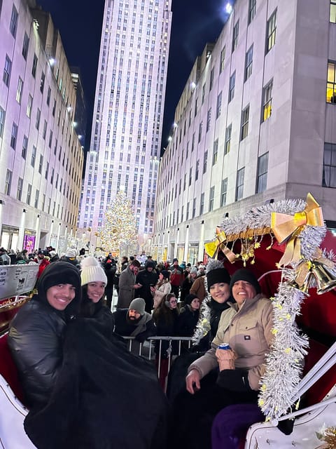NYC: Christmas Lights Horse Carriage Ride - St. Patrick’s Cathedral and the 6th Avenue skyline