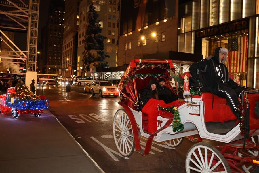 NYC: Magical Christmas Lights Carriage Ride - Rockefeller Center supplies the grand finale