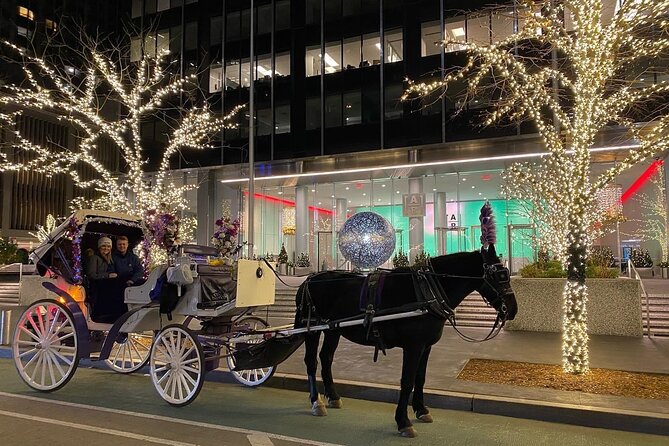 NYC Rockefeller Center Christmas Lights Horse Carriage Ride - Fifth Avenue’s holiday windows