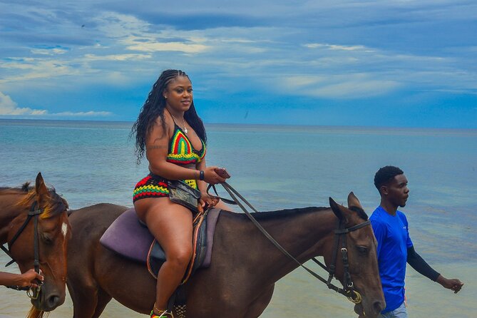 OCEAN HORSE-BACK RIDING & BAMBOO RAFTING + Limestone MASSAGE - From Montego Bay toward Ochi Rios