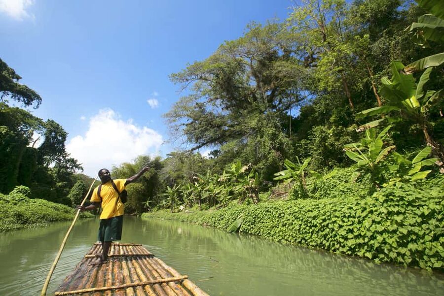Ocho Rios: Horseback Riding in the Ocean and Bamboo Rafting - A four-hour Jamaican outing with three different moods